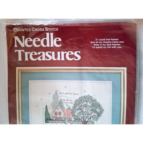 Counted Cross Stitch Kit "My Blue Heaven II" By Needle Treasures  Finished Size: - Picture 4 of 5
